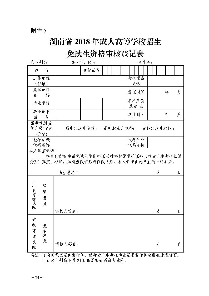 湖南省成人高考